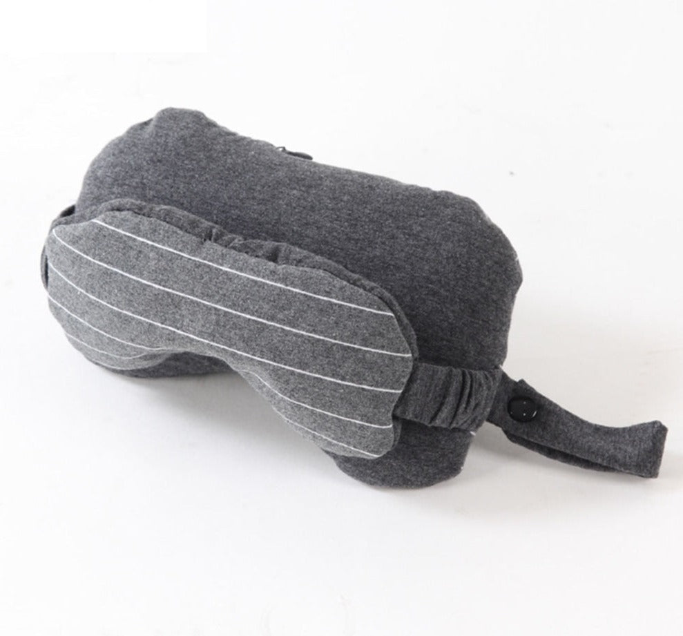 coussin voyage masque de nuit 2 en 1