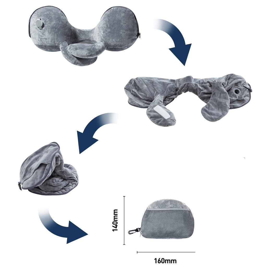 oreiller voyage gonflable tour de cou