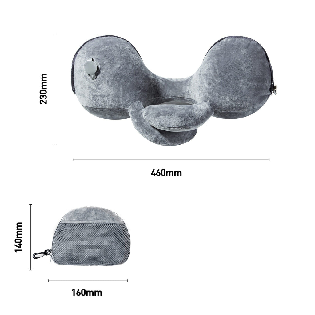 oreiller de voyage gonflable tour de cou