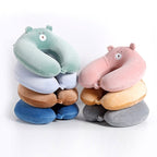 coussin voyage a mémoire de forme enfant ours