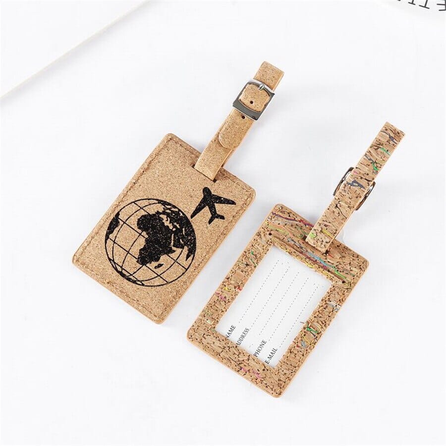 etiquette à bagage avion tour du monde