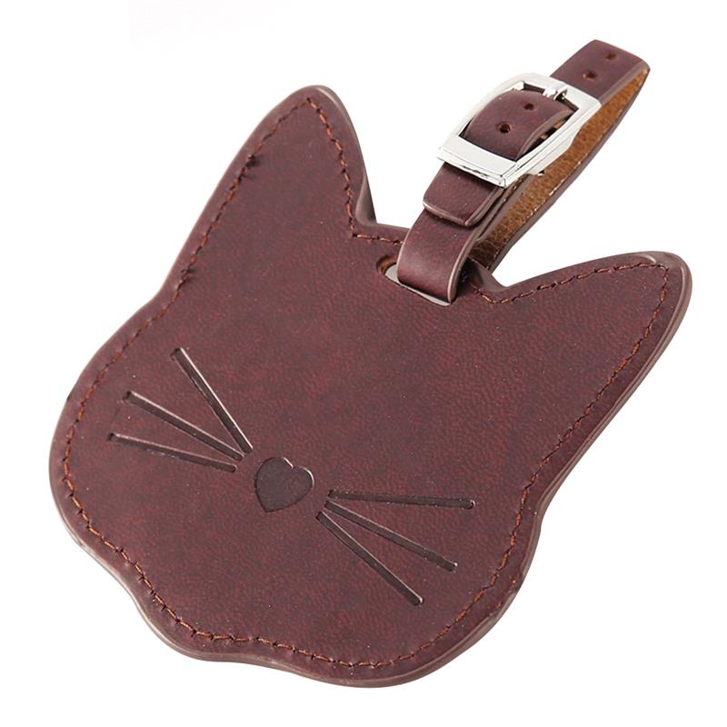 etiquette pour valise chat mignon