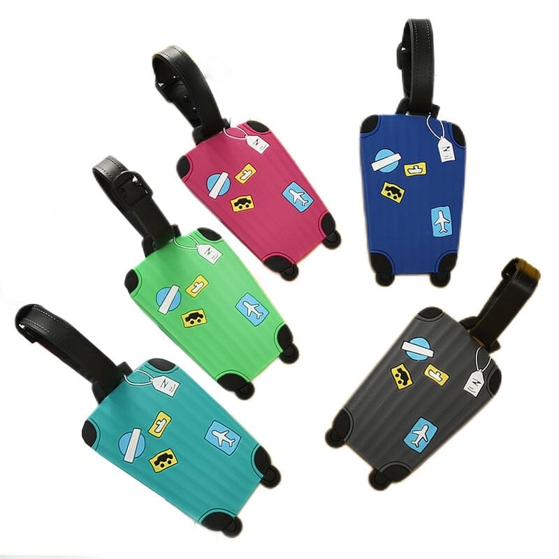 etiquette bagage motif valise