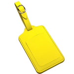 étiquette bagages rectangle jaune