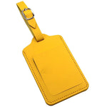 étiquette valises rectangle jaune foncé