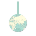 etiquette valise world map