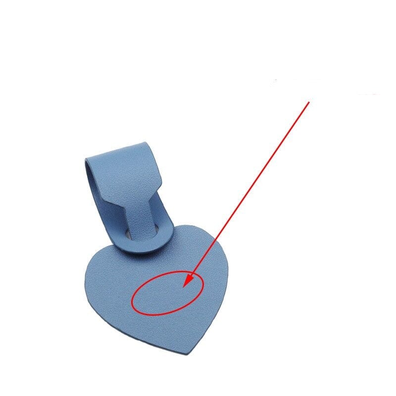 étiquette bagage personnalisée coeur bleu