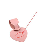 étiquette bagage personnalisée coeur rose