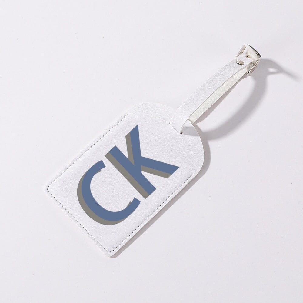 étiquette bagage personnalisée initiale