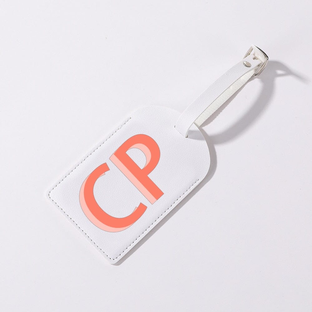 étiquette bagage personnalisée initiales sac