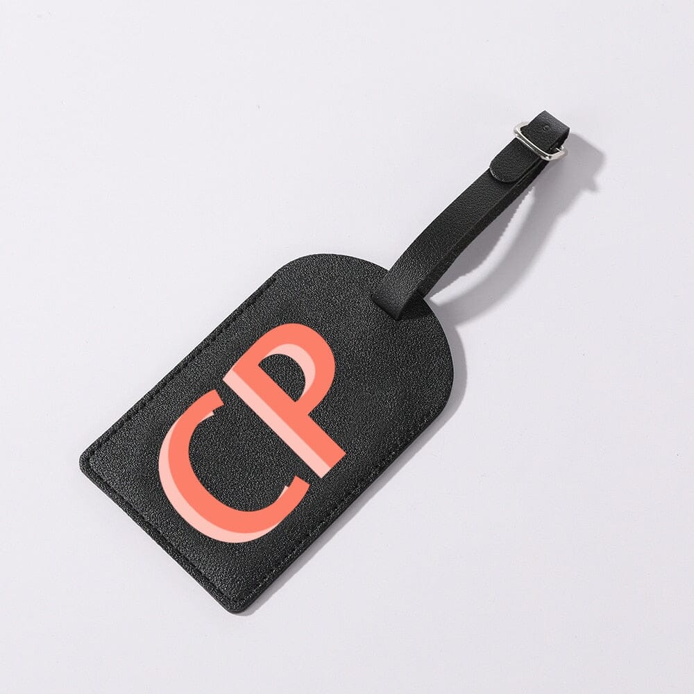 étiquette valise personnalisée initiales