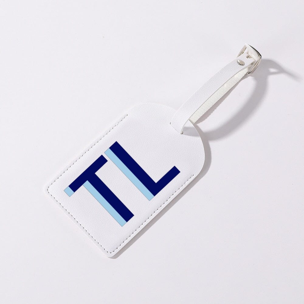 étiquette bagage personnalisée initiales voyage