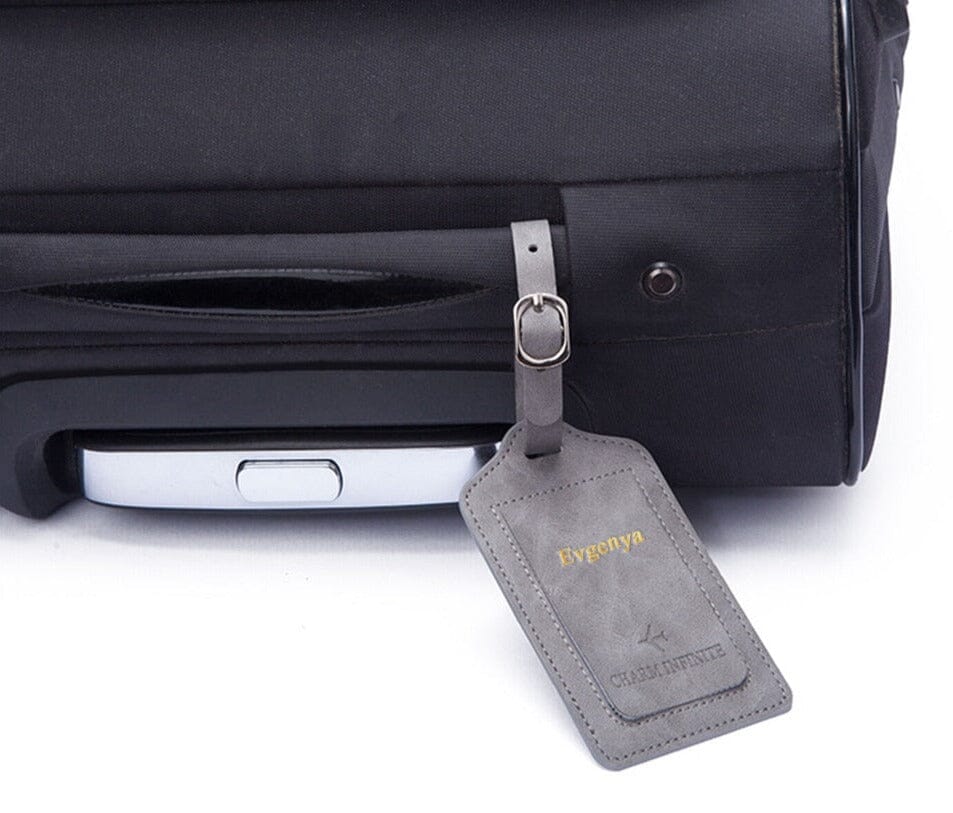 etiquette a bagage personnalisée modele avion voyage