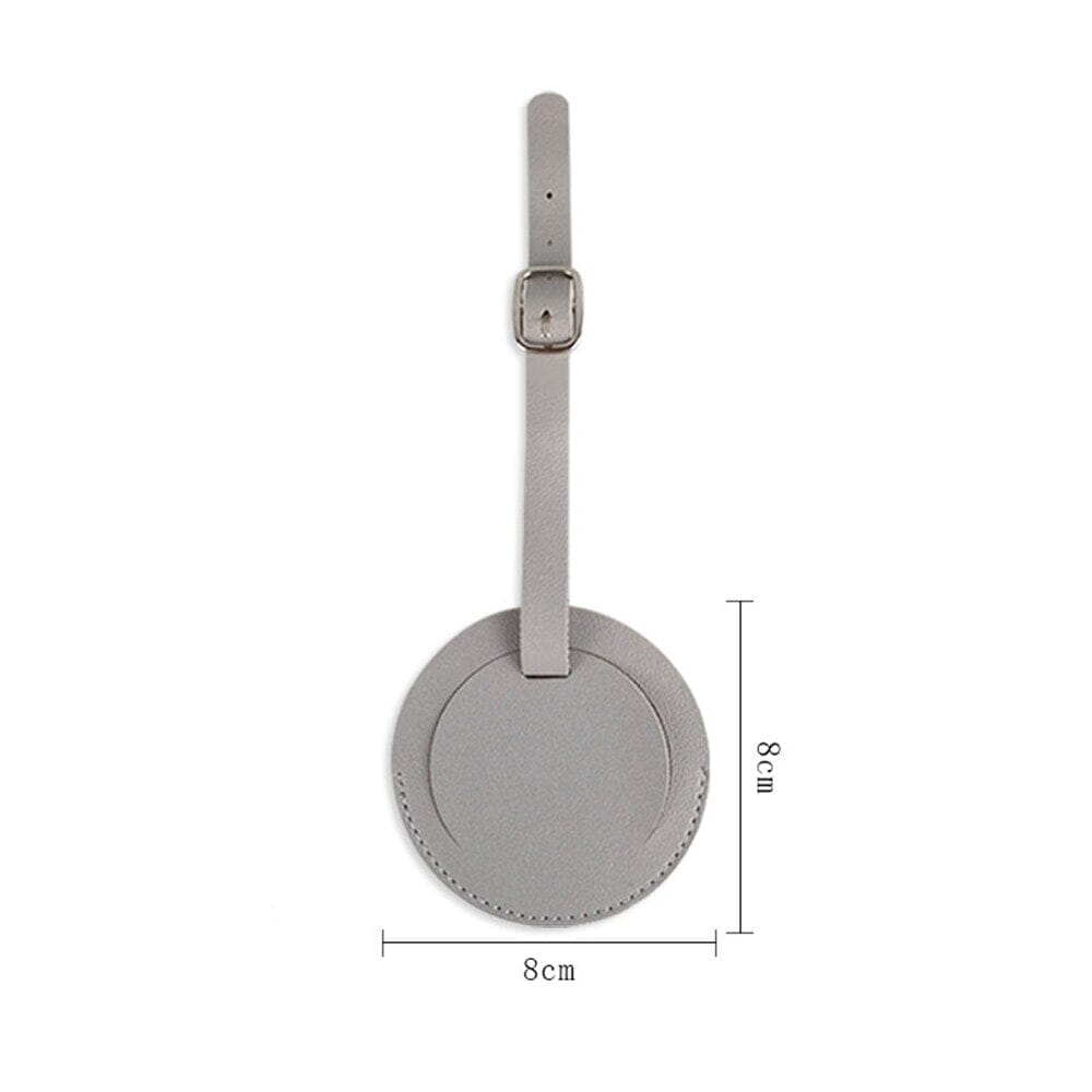 etiquette de bagage personnalisée ronde