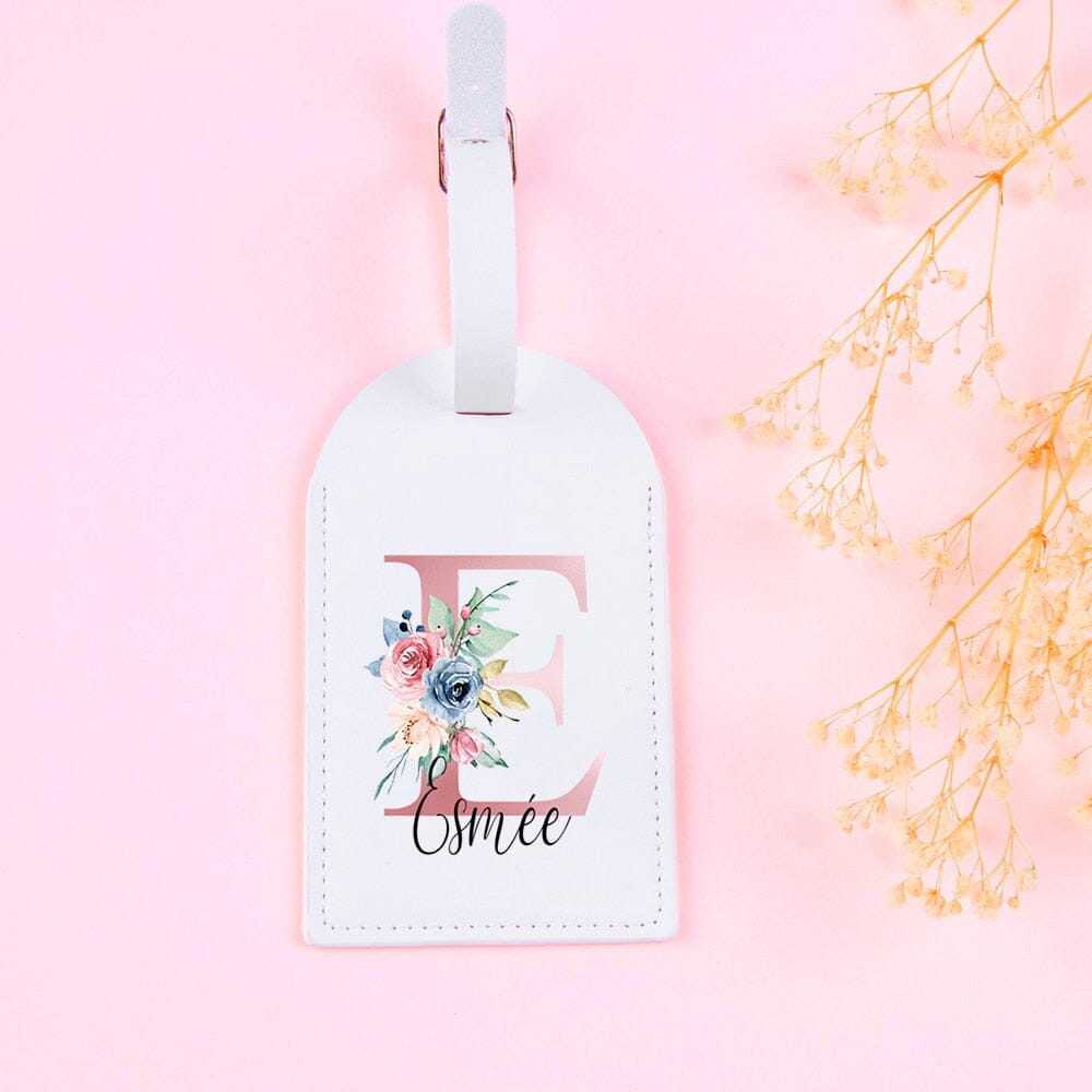 Étiquette Bagage de Personnalisée Femme Prénom Initiale