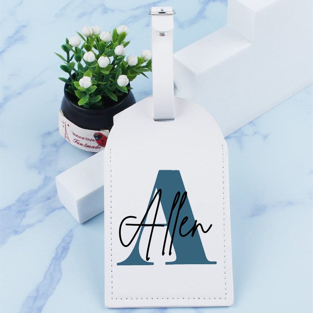 Étiquette de Bagage Personnalisée Homme Prénom Initiale