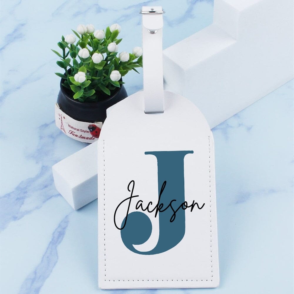 Étiquette Bagage Personnalisée Homme Prénom Initiale