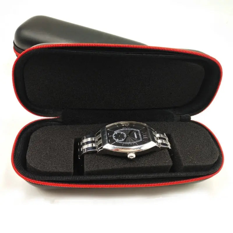 Sac De Rangement Voyage Pour Montres En Toile - Portable, Rouleau, 5 Emplacements - Protection Et Organisation
