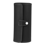 etui montre voyage arrondi cuir noir 3 montres