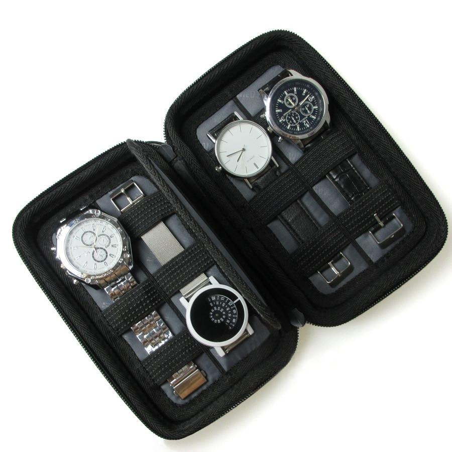 etui de voyage 4 montres travel case