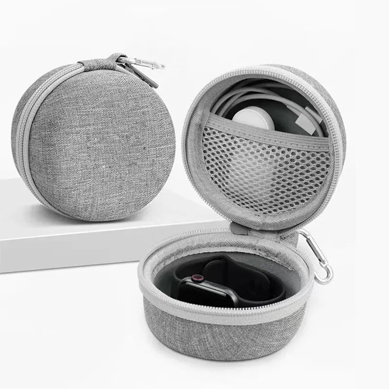 etui montre voyage gris