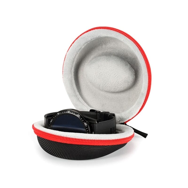 étui montre voyage sport rouge