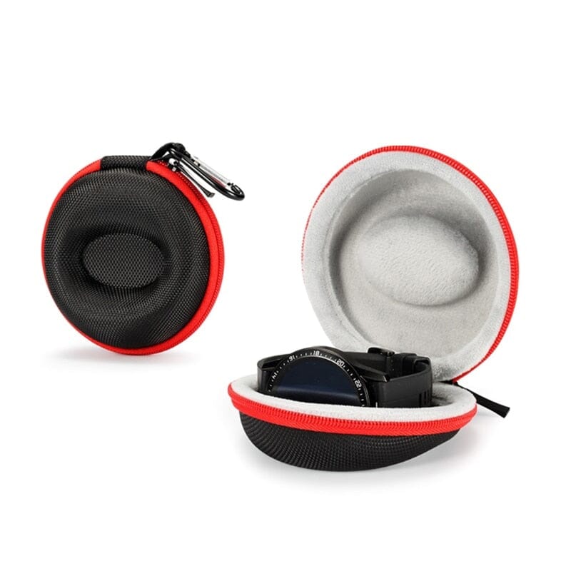 etui montre voyage sport rouge