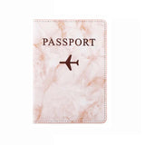 housse passeport marbre avion