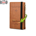 Grand Portefeuille de Voyage Personnalisé <br>Passeport Vintage (Anti-RFID) Voyage Paisible