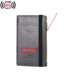 Grand Portefeuille de Voyage Personnalisé <br>Passeport Vintage (Anti-RFID) Voyage Paisible