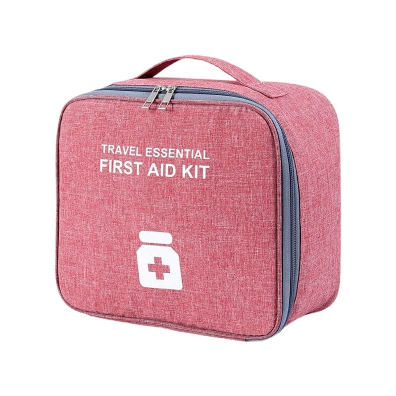 grande trousse pharmacie voyage vide travel essential rouge