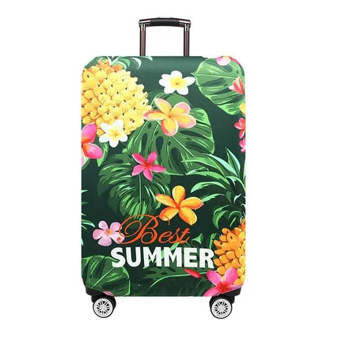 Housse De Valise Polyester Godneei - Taille élastique 25-32 Pouces, étanche, Avec étiquette Bagage, Protection Soute Voyage