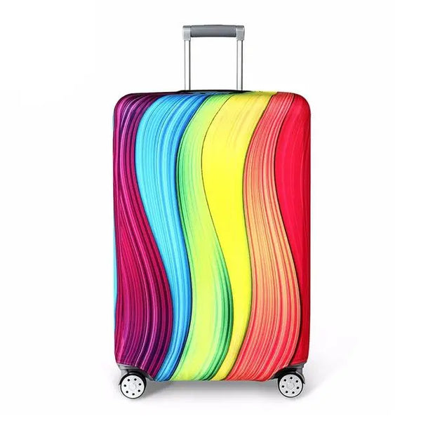 Housse De Valise Pailletée Violette - Taille XL, Lavable, Anti-rayures, élastique, Pour Bagages à Poignée Centrale - 1