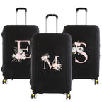 housse de valise pink flower letter 
