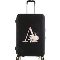 housse de valise pink flower letter a