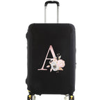 housse de valise pink flower letter a