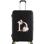housse de valise pink flower letter d
