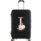 housse de valise pink flower letter i