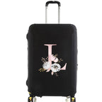 housse de valise pink flower letter l