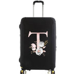 housse de valise pink flower letter t