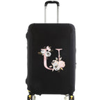 housse de valise pink flower letter u