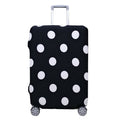 housse valise pois blancs