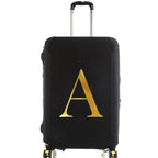 housse de valise personnalisable initiale dorée