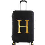 housse valise personnalisée initiale dorée