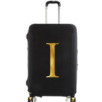 housse de valise personnalisée initiale dorée