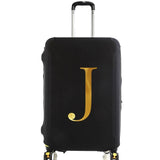 housse pour valise personnalisée initiale dorée