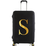 housse protection de valise personnalisable initiale dorée
