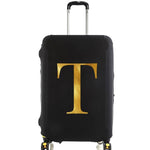 housse de protection valise personnalisable initiale dorée
