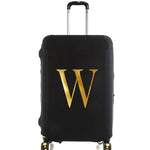 housse protection bagage personnalisable initiale dorée