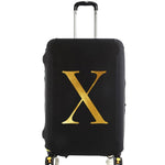 housse protection valise personnalisé initiale dorée